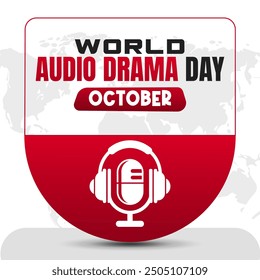 World Audio Drama Day Vector Creative Audio Storytelling and Drama Design