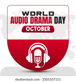 World Audio Drama Day Vector Creative Audio Storytelling and Drama Design