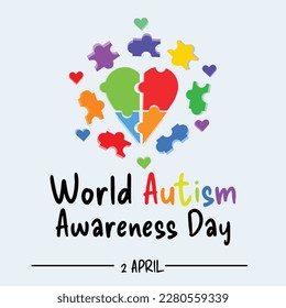 World Autism Awareness Day 2 April Vector