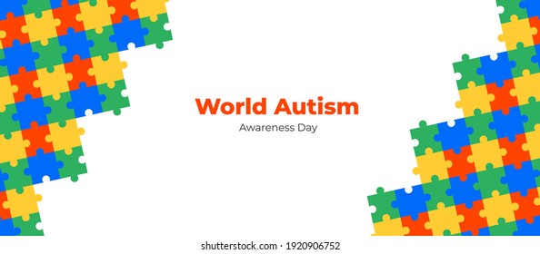 World Autism awareness day background. Can be used for banners, backgrounds, badge, icon, medical posters, brochures, print and health care awareness campaign for autism. vector illustration