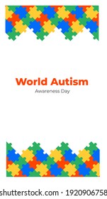 World Autism awareness day background. Can be used for banners, backgrounds, badge, icon, medical posters, brochures, print and health care awareness campaign for autism. vector illustration