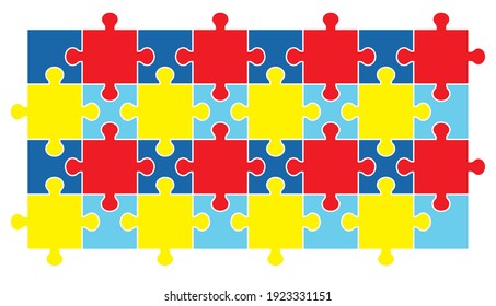 World Autism awareness day background. Can be used for banners, backgrounds, badge, icon, medical posters, brochures, print and health care awareness campaign for autism. vector illustration