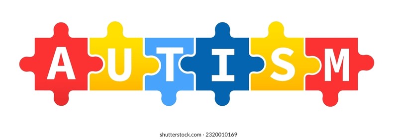 World autism awareness day background design template. World autism day colorful puzzle vector banner. Symbol of autism. autism Health care Medical flat background. Vector illustration