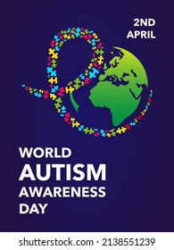 world autism awareness day banner, poster vector. eps 10