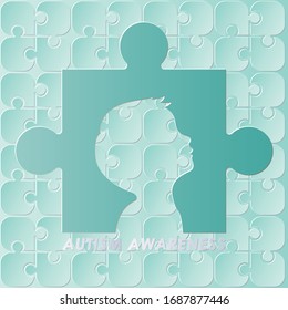 World autism awareness day. colorful puzzles vector background. Symbol of autism. Medical flat illustration. Health care ,banner or poster of World autism awareness day.