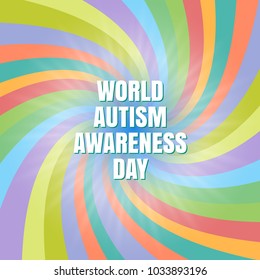 World autism awareness day. The concept of color puzzles. Design in a flat style. Modern medicine and health care. Vector illustration.