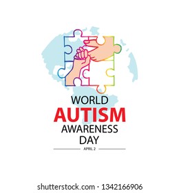 World autism awareness day concept. April 2.