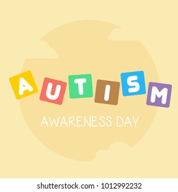 World autism awareness day illustration