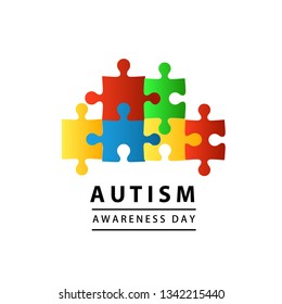 World Autism Awareness Day on 2nd April Concept Vector Illustration Use For Greeting Card, Wallpaper, Background, Banner, Poster And Landing Page Website