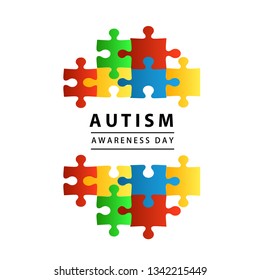 World Autism Awareness Day on 2nd April Concept Vector Illustration Use For Greeting Card, Wallpaper, Background, Banner, Poster And Landing Page Website