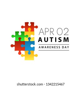 World Autism Awareness Day on 2nd April Concept Vector Illustration Use For Greeting Card, Wallpaper, Background, Banner, Poster And Landing Page Website