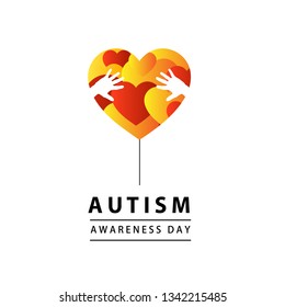 World Autism Awareness Day on 2nd April Concept Vector Illustration Use For Greeting Card, Wallpaper, Background, Banner, Poster And Landing Page Website