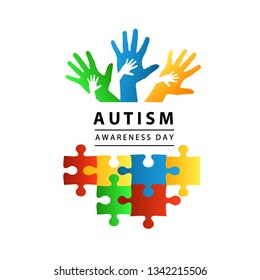 World Autism Awareness Day on 2nd April Concept Vector Illustration Use For Greeting Card, Wallpaper, Background, Banner, Poster And Landing Page Website
