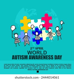 World Autism Awareness Day, poster and banner