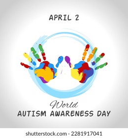 World Autism Awareness Day theme template. Vector illustration. Suitable for Poster, Banners, campaign and greeting card.