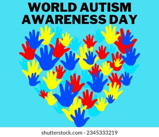 World Autism Awareness Day. 
This is a poignant and expressive depiction created to shine a spotlight on autism spectrum disorder (ASD) and promote understanding, acceptance, with autism.