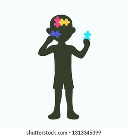 World autism awareness day. Vector illustration