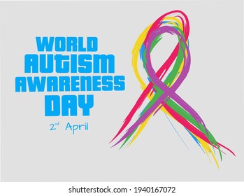 world autism awareness day vector illustration, suitable for banner campaign