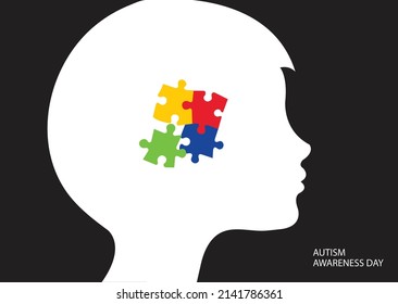 World autism awareness day. vector background