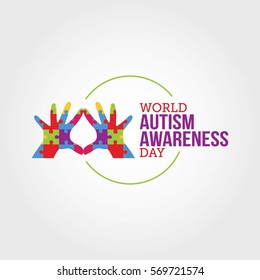 World Autism Awareness Day Vector Illustration. To raise awareness about autism spectrum disorder (ASD) and promote understanding and acceptance of individuals on the spectrum. flat style design.