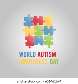 World Autism Awareness Day Vector Illustration. Suitable for poster, banner, campaign, and greeting card
