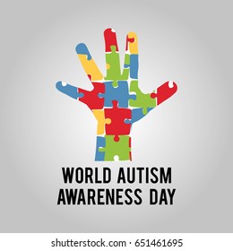 World Autism Awareness Day Vector Illustration. Suitable for poster, banner, campaign, and greeting card
