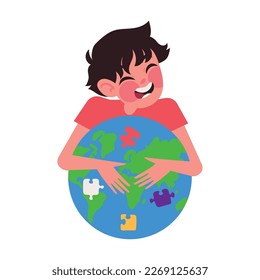 día mundial del autismo, diseño conceptual