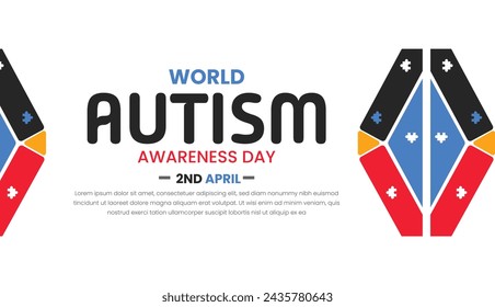 World Autism day, Empowering Individuals with Autism, World Autism Awareness Day. April 22. 