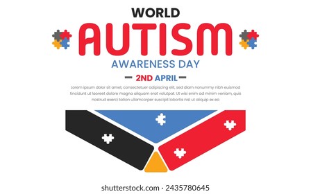 World Autism day, Empowering Individuals with Autism, World Autism Awareness Day. April 22. 