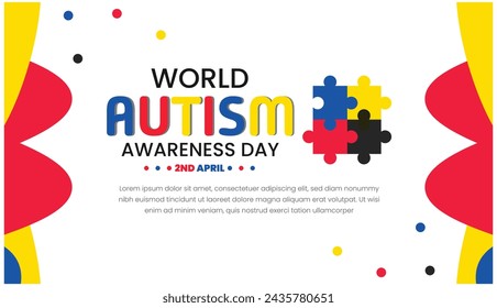 World Autism day, Empowering Individuals with Autism, World Autism Awareness Day. April 22. 