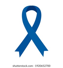 diseño vectorial de la campaña del día del autismo mundial ribbon azul