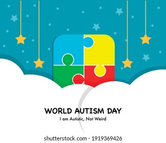 Fondo simple del Día Mundial del Autismo