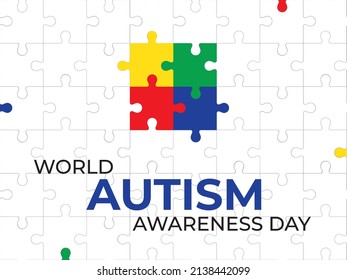 World Autism Day  Symbol  colored puzzles  April 2 is World Autism Awareness Day  Awareness   acceptance neurodiversity 