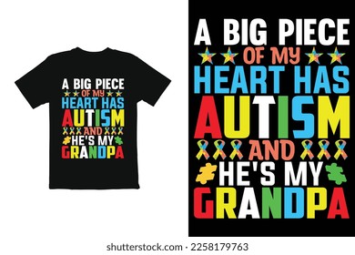 World Autism Day t shirt design vector. t shirt graphics for mug shirt etc
