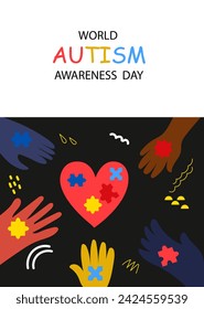 World awareness day background  design  celebrating poster modern flat vector illustration.