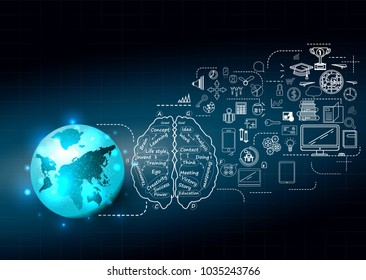 World - Background Plan Business - modern Idea and Concept Vector illustration Business.