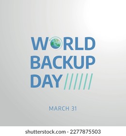 World Backup Day Vector Illustration