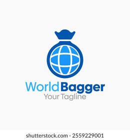 World Bagger Logo Design Template. Good for Business, Agency, Community and Organization.