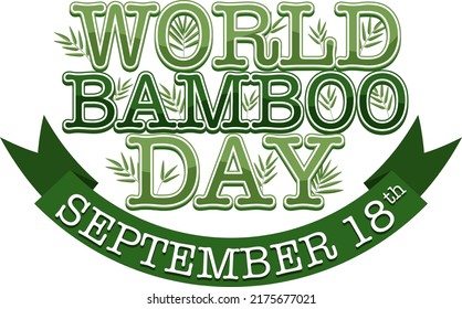 World Bamboo Day September 18 illustration