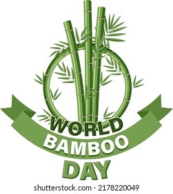 World Bamboo Day September 18 Banner Design illustration