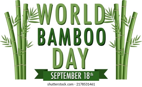 World Bamboo Day September 18 illustration