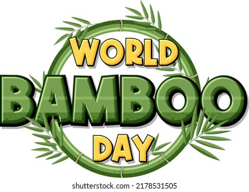 World Bamboo Day September 18 Banner Design illustration