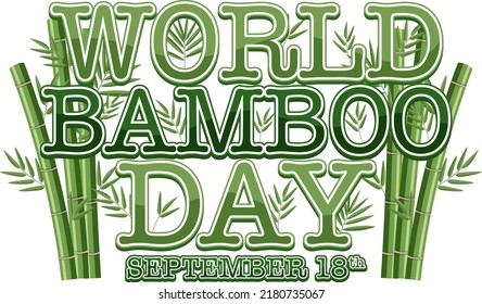 World Bamboo Day September 18 illustration