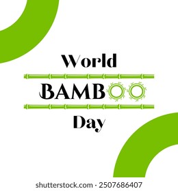 World Bamboo Day September 18. Vector illustration. 