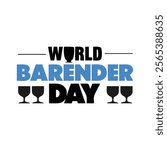 World bartender day Background Template design for Poster or Banner