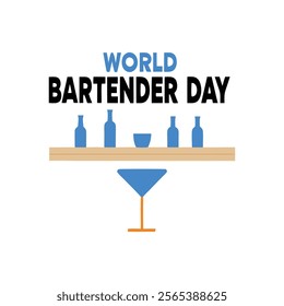 World bartender day Background Template design for Poster or Banner