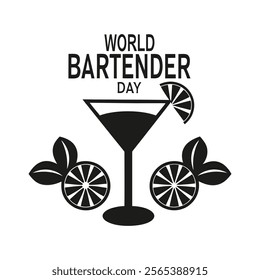 World bartender day Background Template design for Poster or Banner

