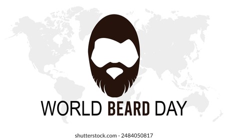 World Beard Day is observed every year on September. banner design template Vector illustration background design.