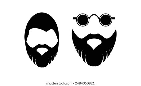 El Día Mundial de la Barba se celebra cada año en septiembre. Diseño de Anuncio Diseño de Ilustración vectorial de Plantilla Diseño de fondo.
