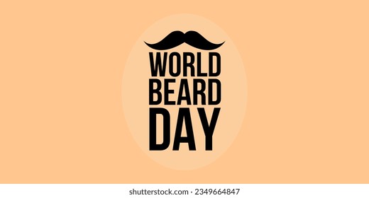 World Beard Day. Template for Background, Poster, Banner, Greeting card. Vector illustration
